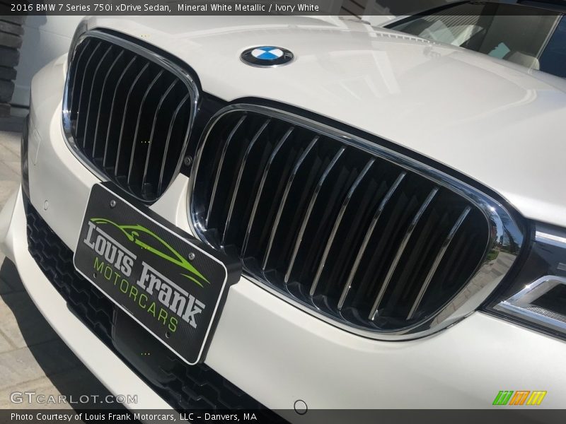 Mineral White Metallic / Ivory White 2016 BMW 7 Series 750i xDrive Sedan