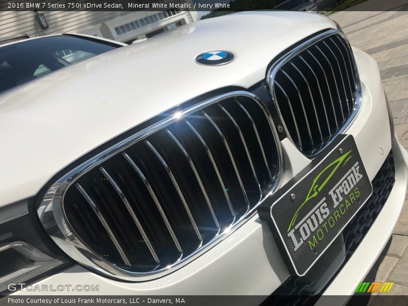 Mineral White Metallic / Ivory White 2016 BMW 7 Series 750i xDrive Sedan