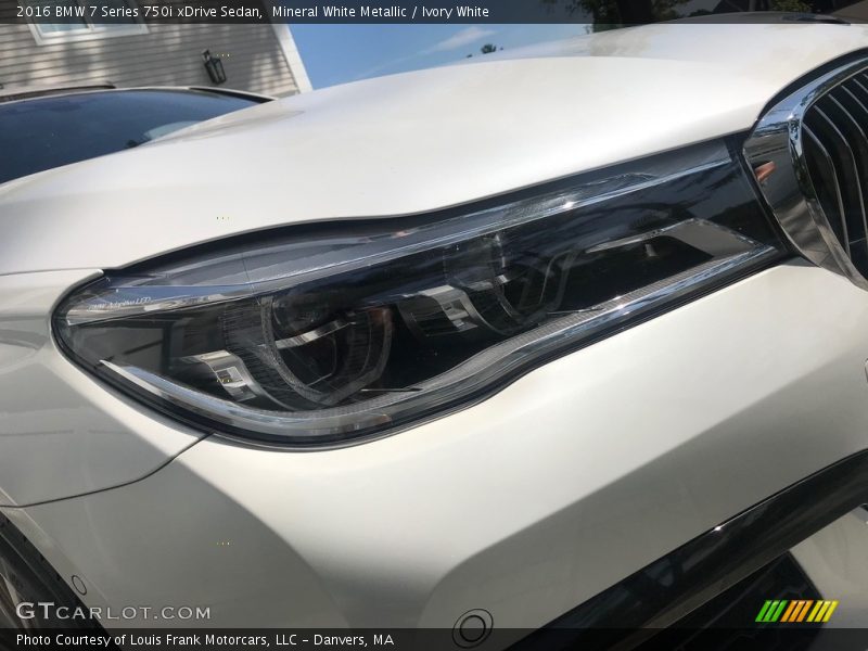 Mineral White Metallic / Ivory White 2016 BMW 7 Series 750i xDrive Sedan