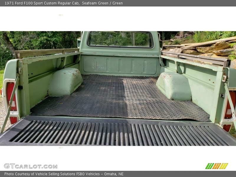 Seafoam Green / Green 1971 Ford F100 Sport Custom Regular Cab