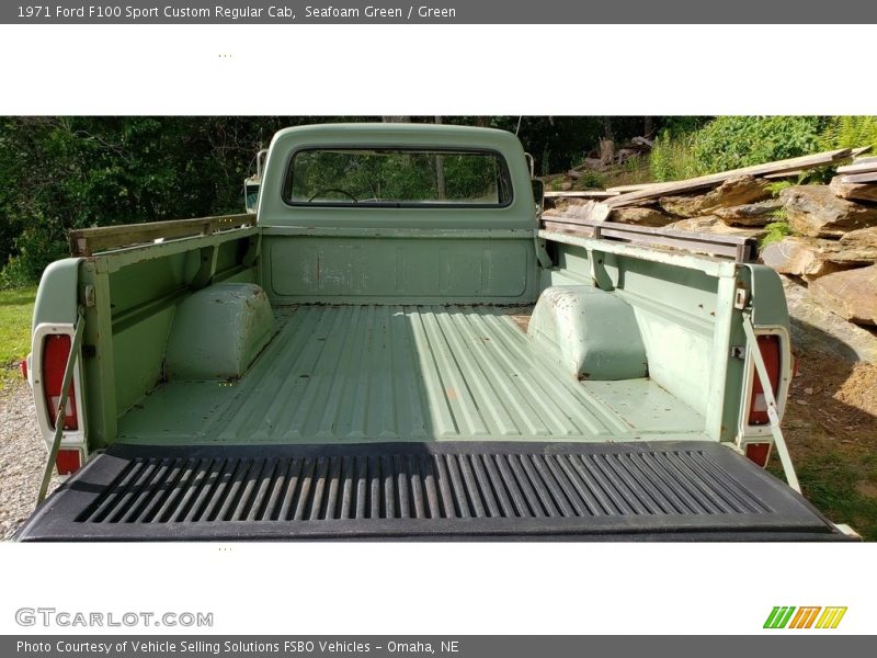 Seafoam Green / Green 1971 Ford F100 Sport Custom Regular Cab