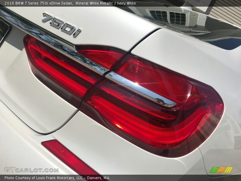 Mineral White Metallic / Ivory White 2016 BMW 7 Series 750i xDrive Sedan