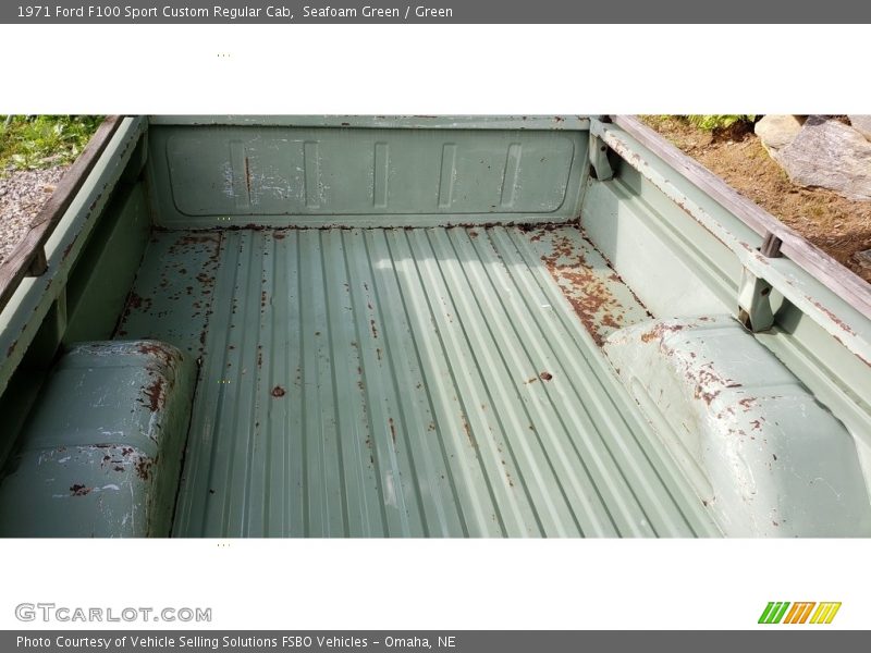 Seafoam Green / Green 1971 Ford F100 Sport Custom Regular Cab