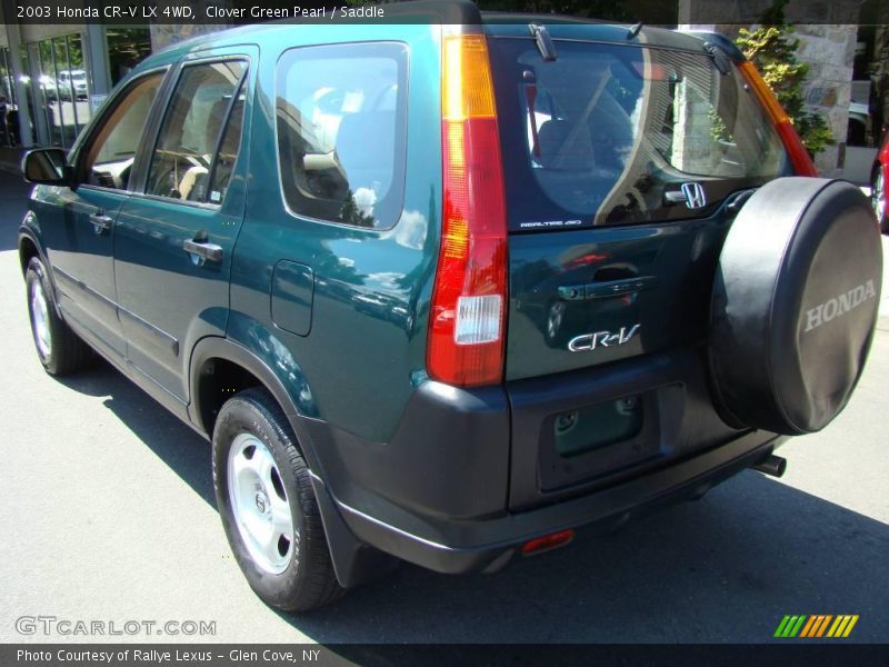 Clover Green Pearl / Saddle 2003 Honda CR-V LX 4WD