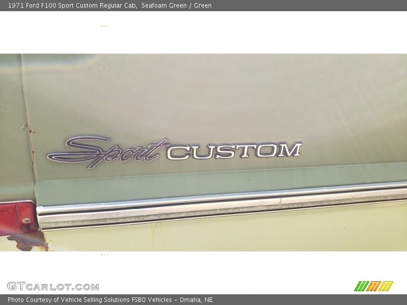  1971 F100 Sport Custom Regular Cab Logo