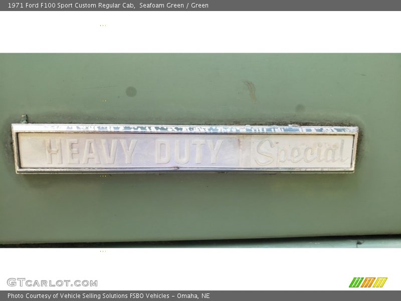  1971 F100 Sport Custom Regular Cab Logo
