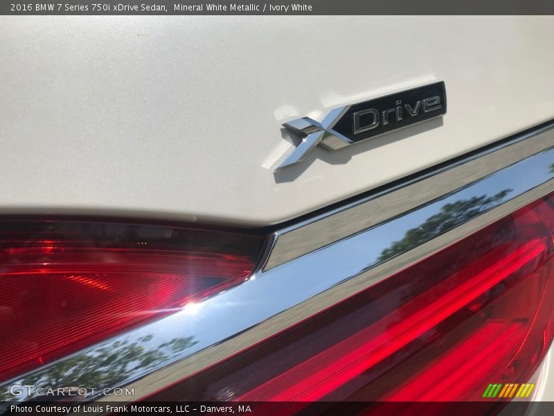 Mineral White Metallic / Ivory White 2016 BMW 7 Series 750i xDrive Sedan