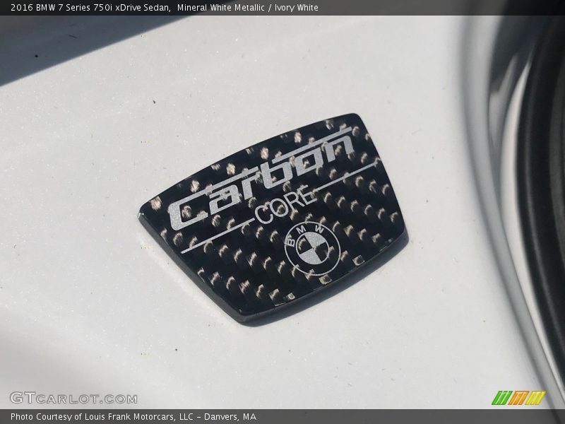 Mineral White Metallic / Ivory White 2016 BMW 7 Series 750i xDrive Sedan