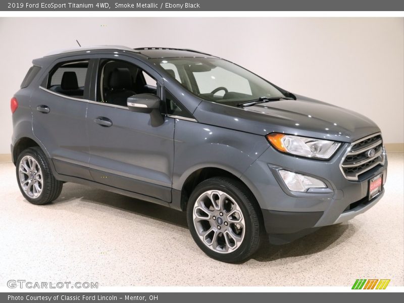 Smoke Metallic / Ebony Black 2019 Ford EcoSport Titanium 4WD