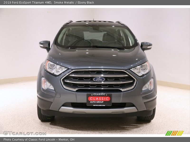 Smoke Metallic / Ebony Black 2019 Ford EcoSport Titanium 4WD