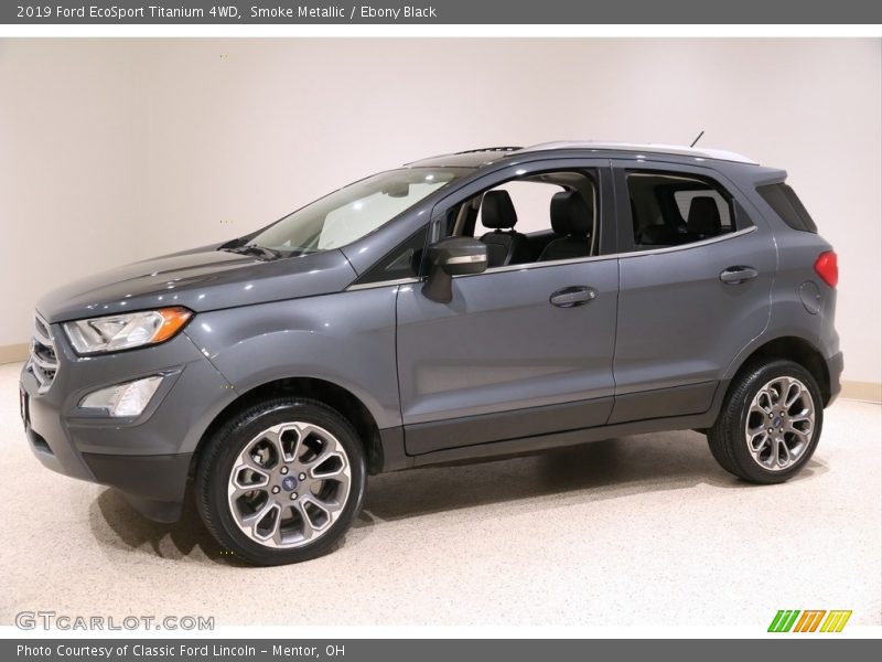 Smoke Metallic / Ebony Black 2019 Ford EcoSport Titanium 4WD