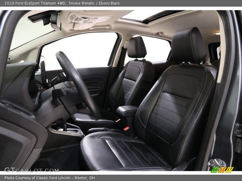 Smoke Metallic / Ebony Black 2019 Ford EcoSport Titanium 4WD