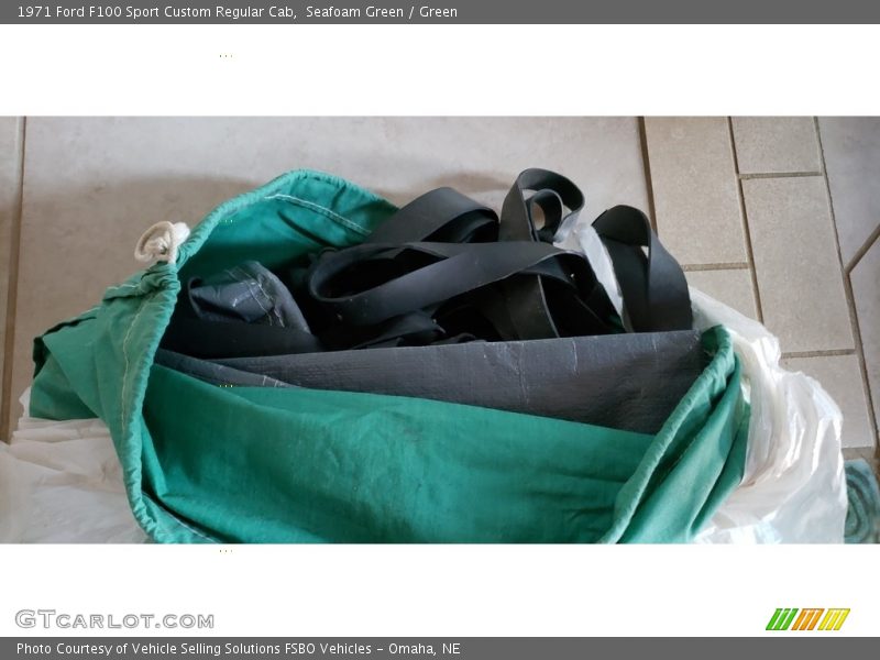 Seafoam Green / Green 1971 Ford F100 Sport Custom Regular Cab
