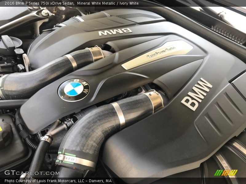Mineral White Metallic / Ivory White 2016 BMW 7 Series 750i xDrive Sedan