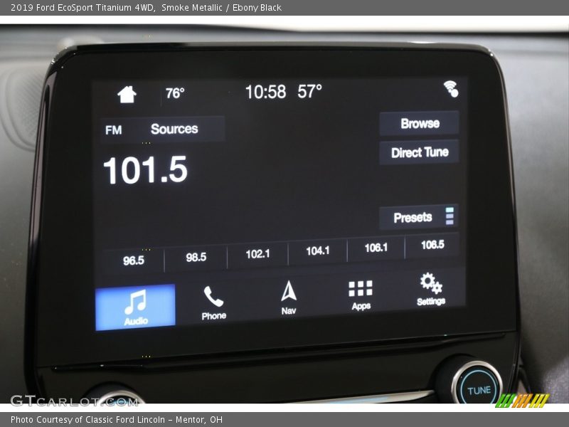 Smoke Metallic / Ebony Black 2019 Ford EcoSport Titanium 4WD