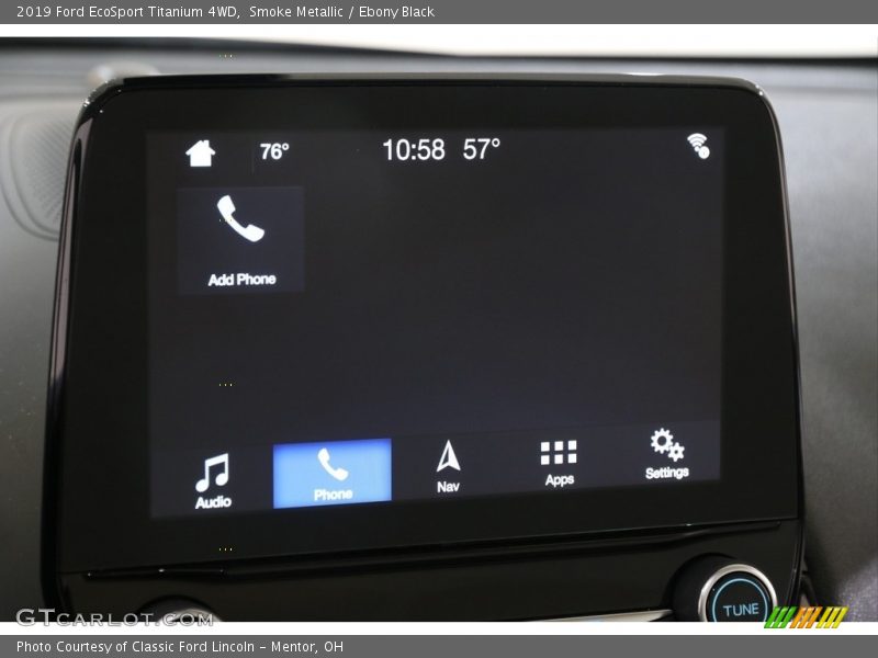 Smoke Metallic / Ebony Black 2019 Ford EcoSport Titanium 4WD