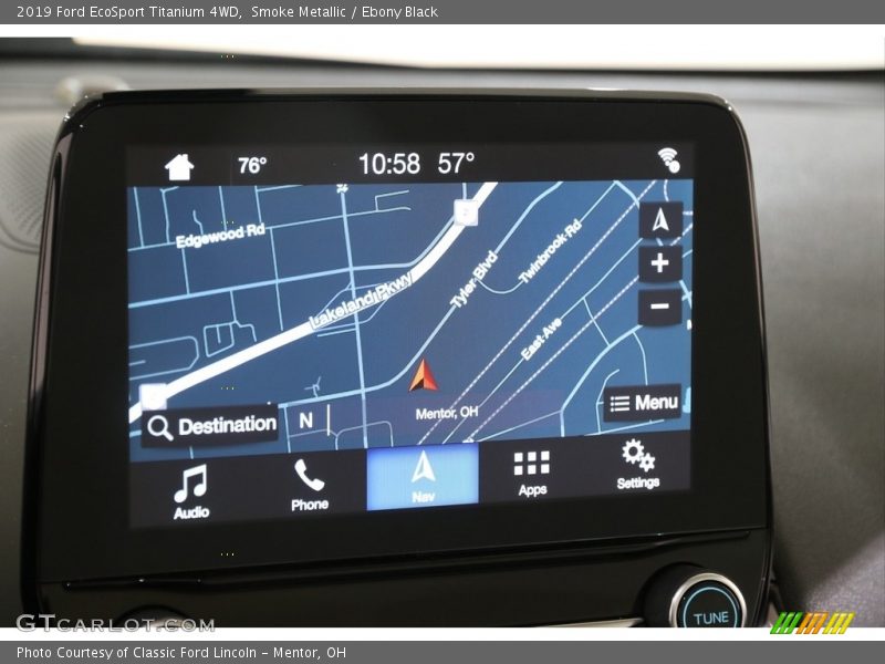 Smoke Metallic / Ebony Black 2019 Ford EcoSport Titanium 4WD