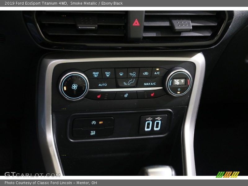 Smoke Metallic / Ebony Black 2019 Ford EcoSport Titanium 4WD