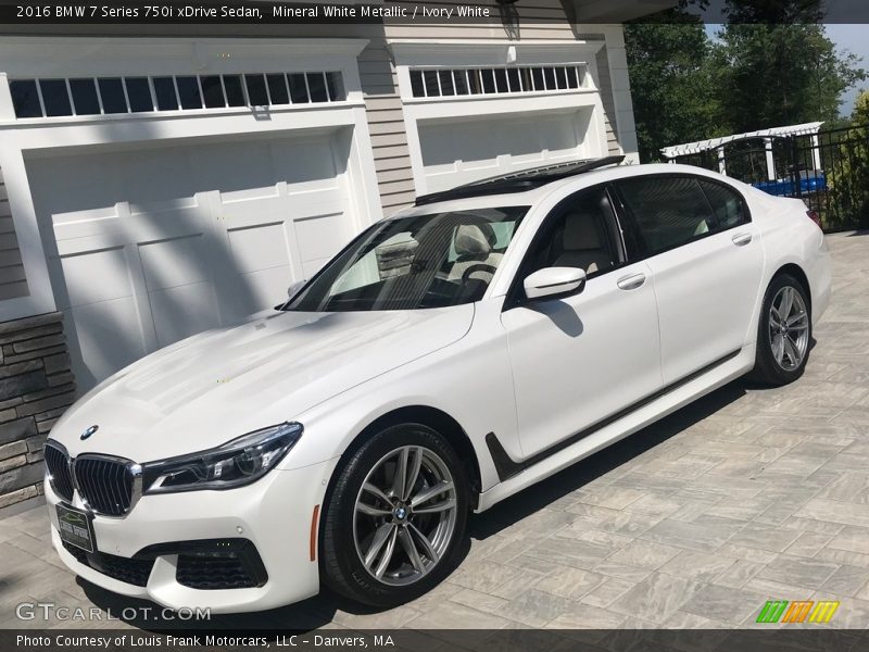 Mineral White Metallic / Ivory White 2016 BMW 7 Series 750i xDrive Sedan