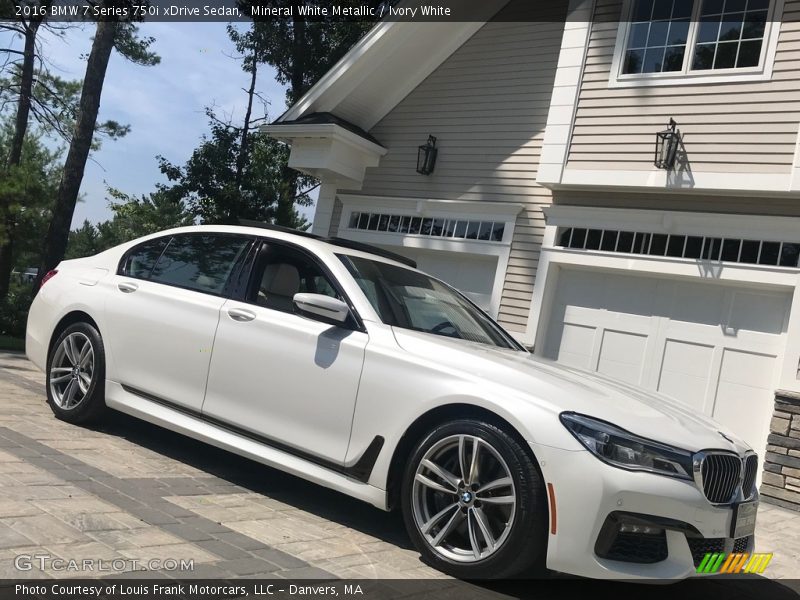 Mineral White Metallic / Ivory White 2016 BMW 7 Series 750i xDrive Sedan