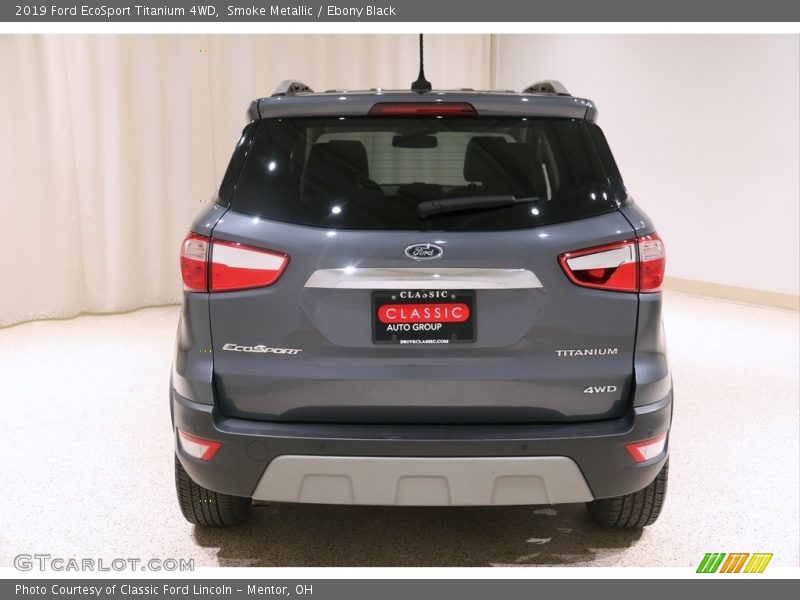 Smoke Metallic / Ebony Black 2019 Ford EcoSport Titanium 4WD