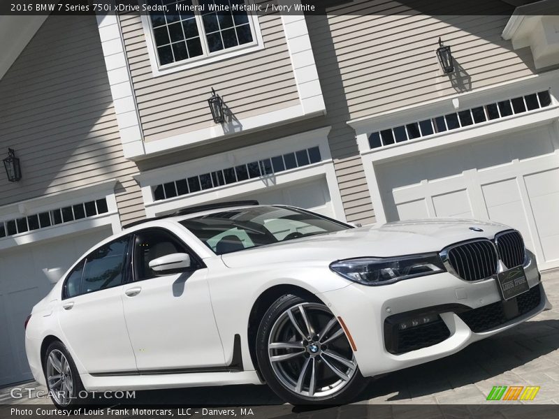 Mineral White Metallic / Ivory White 2016 BMW 7 Series 750i xDrive Sedan