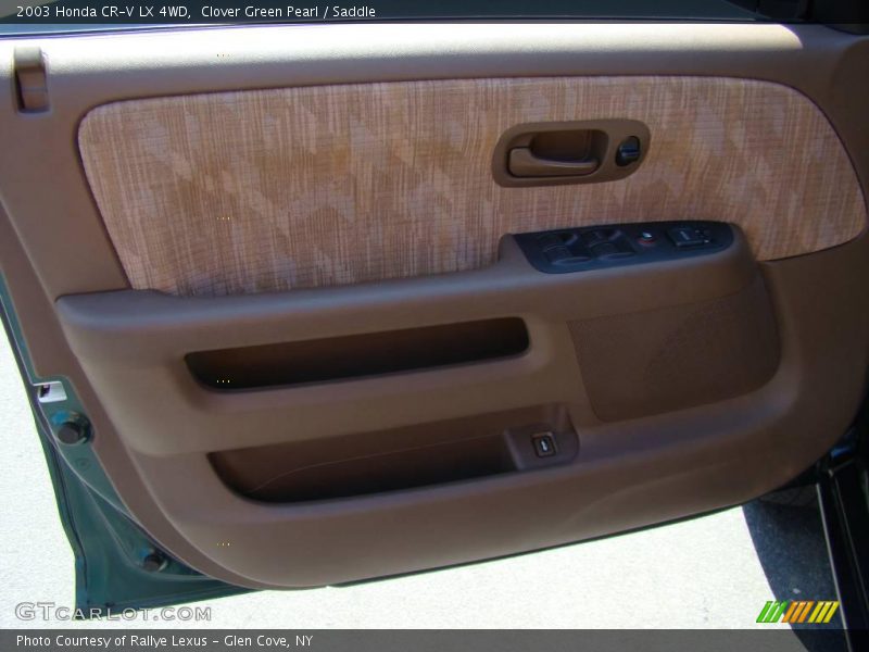 Clover Green Pearl / Saddle 2003 Honda CR-V LX 4WD