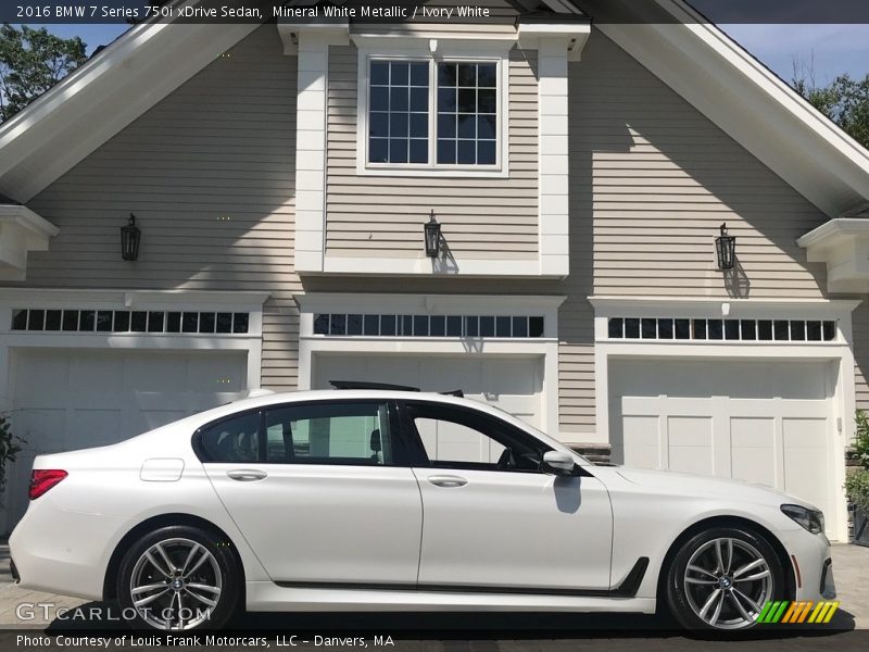 Mineral White Metallic / Ivory White 2016 BMW 7 Series 750i xDrive Sedan