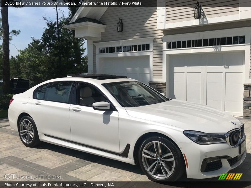 Mineral White Metallic / Ivory White 2016 BMW 7 Series 750i xDrive Sedan