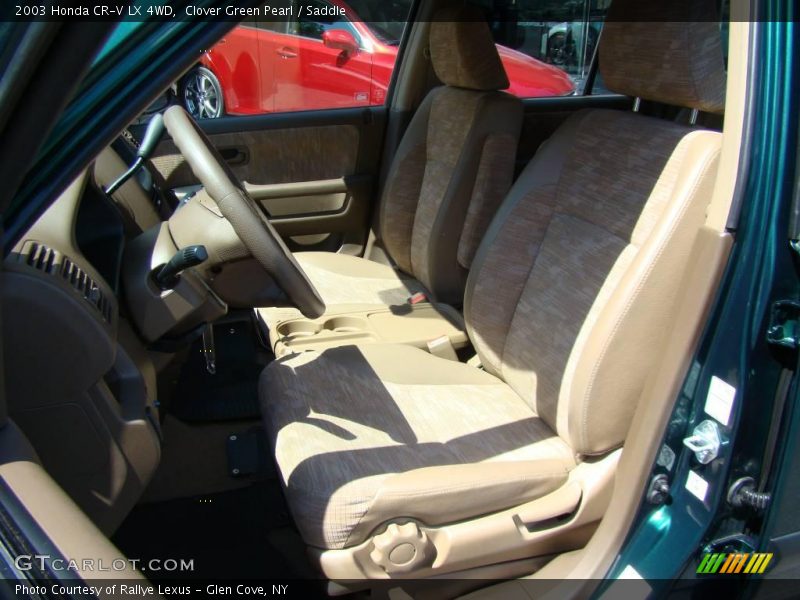 Clover Green Pearl / Saddle 2003 Honda CR-V LX 4WD