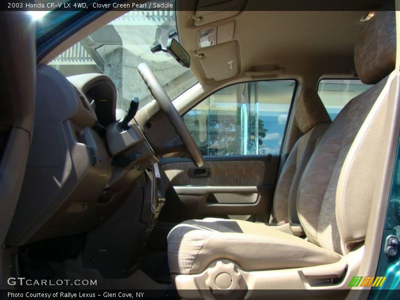 Clover Green Pearl / Saddle 2003 Honda CR-V LX 4WD