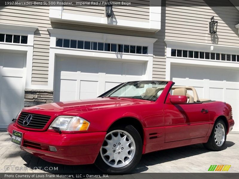Imperial Red / Parchment Beige 1997 Mercedes-Benz SL 500 Roadster