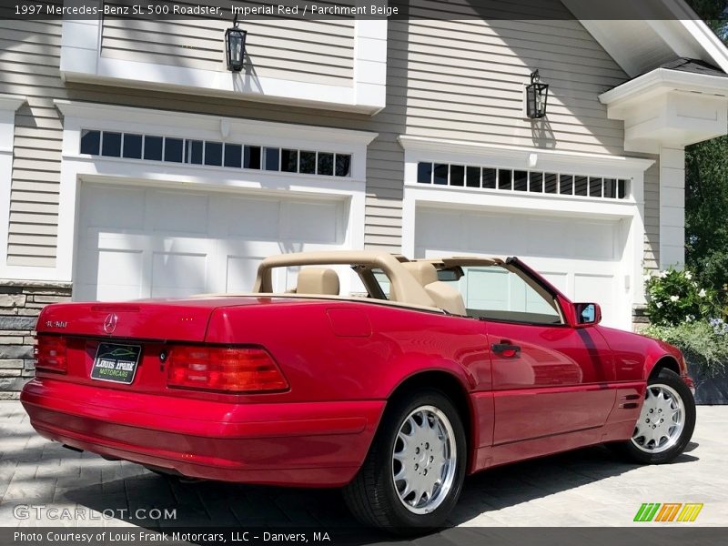 Imperial Red / Parchment Beige 1997 Mercedes-Benz SL 500 Roadster