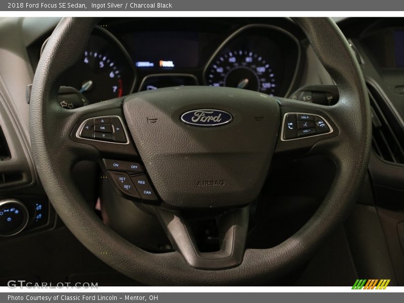 Ingot Silver / Charcoal Black 2018 Ford Focus SE Sedan