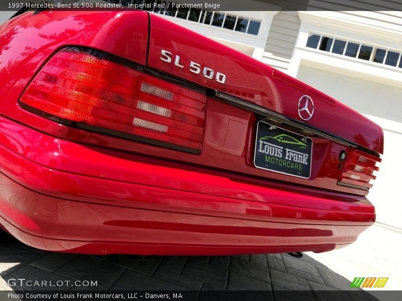 Imperial Red / Parchment Beige 1997 Mercedes-Benz SL 500 Roadster
