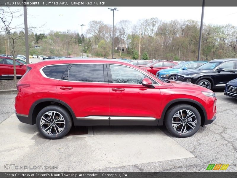 Calypso Red / Black 2020 Hyundai Santa Fe Limited AWD
