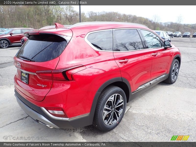 Calypso Red / Black 2020 Hyundai Santa Fe Limited AWD