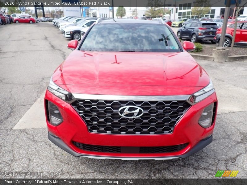 Calypso Red / Black 2020 Hyundai Santa Fe Limited AWD