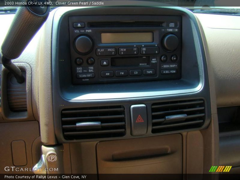 Clover Green Pearl / Saddle 2003 Honda CR-V LX 4WD
