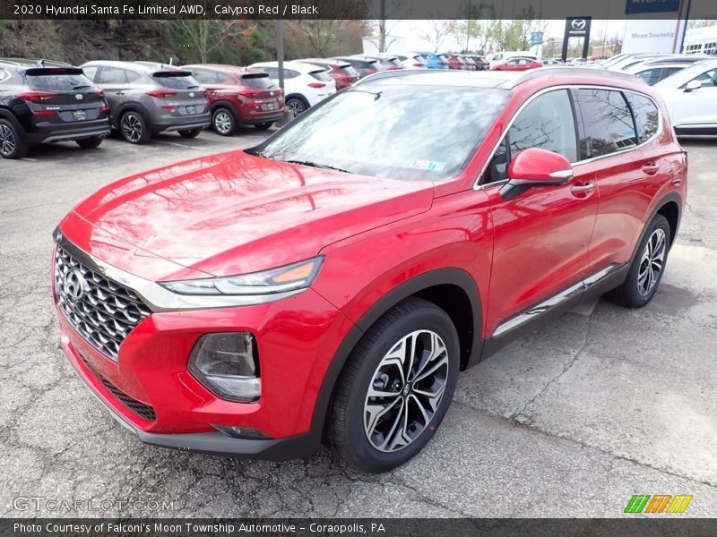 Calypso Red / Black 2020 Hyundai Santa Fe Limited AWD