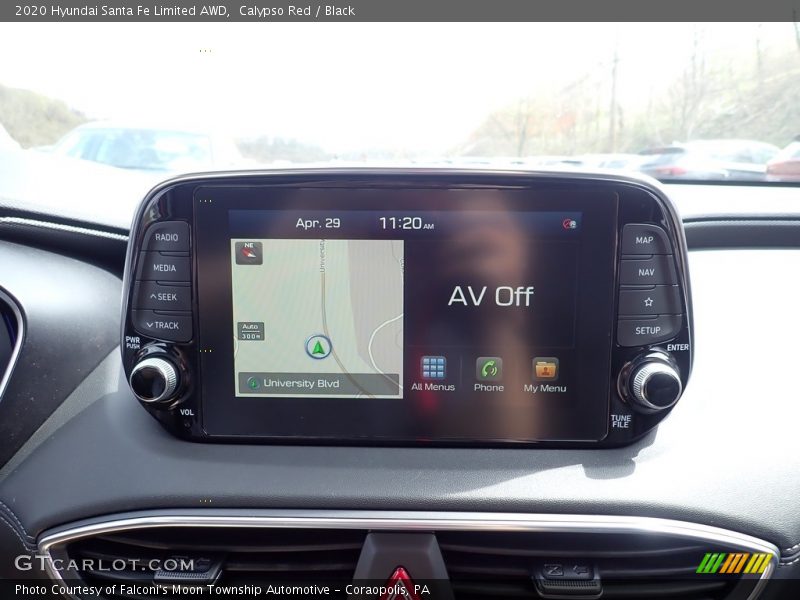 Calypso Red / Black 2020 Hyundai Santa Fe Limited AWD