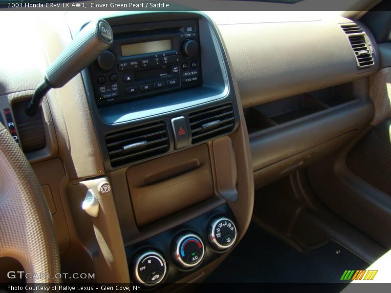 Clover Green Pearl / Saddle 2003 Honda CR-V LX 4WD