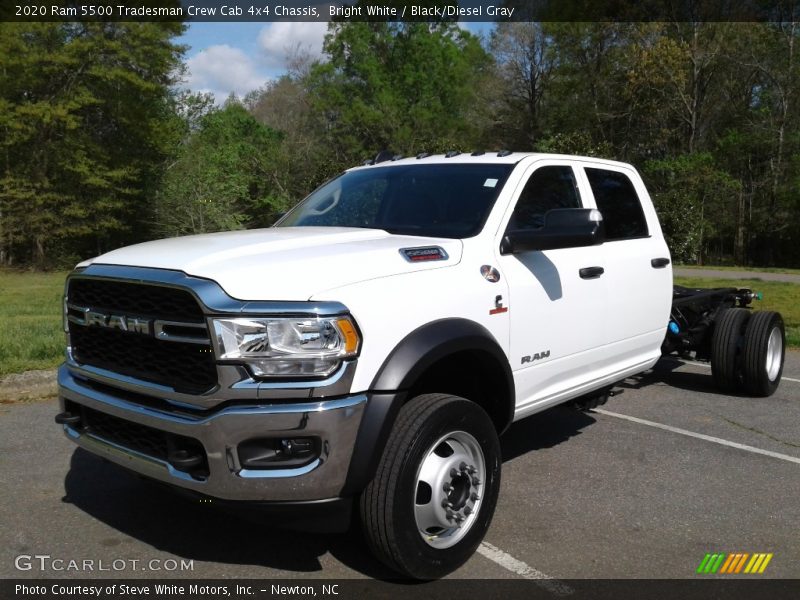 Bright White / Black/Diesel Gray 2020 Ram 5500 Tradesman Crew Cab 4x4 Chassis