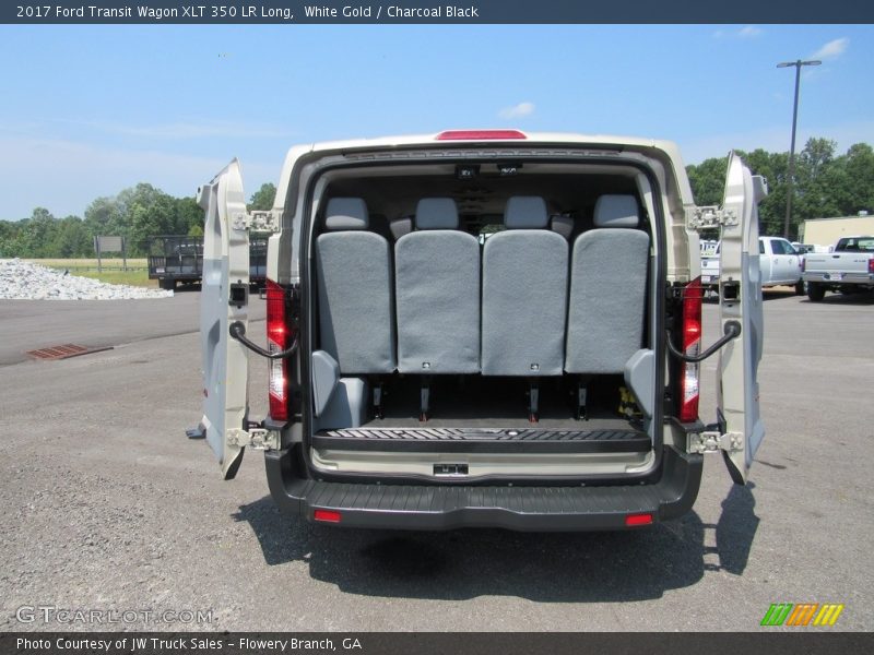 White Gold / Charcoal Black 2017 Ford Transit Wagon XLT 350 LR Long