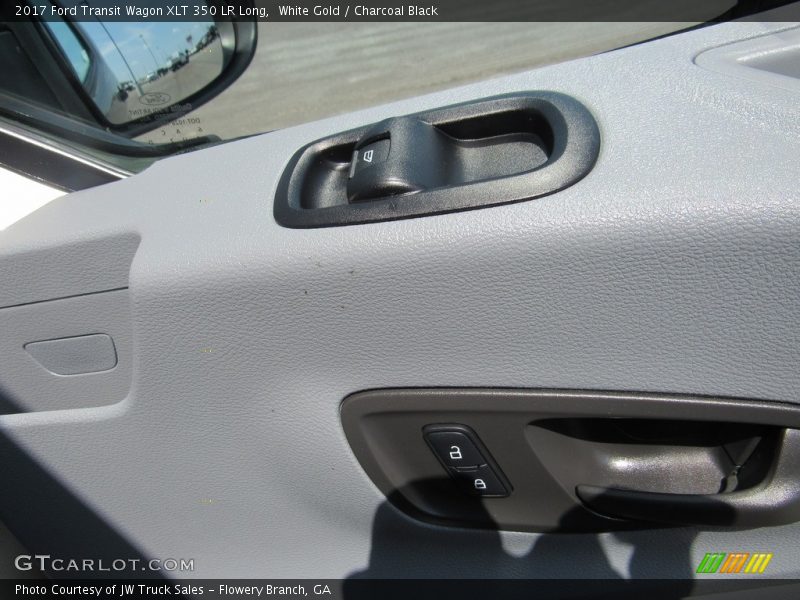 White Gold / Charcoal Black 2017 Ford Transit Wagon XLT 350 LR Long