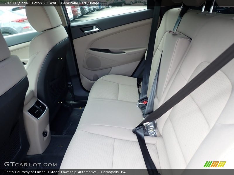 Gemstone Red / Beige 2020 Hyundai Tucson SEL AWD