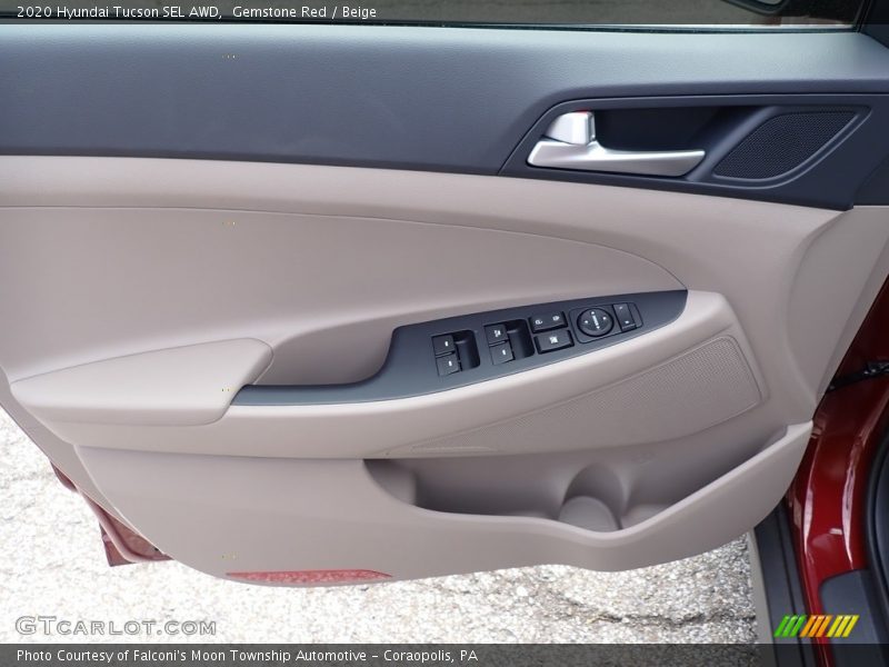 Gemstone Red / Beige 2020 Hyundai Tucson SEL AWD
