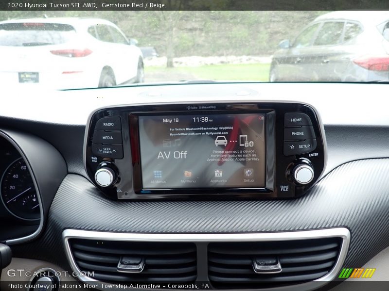 Gemstone Red / Beige 2020 Hyundai Tucson SEL AWD