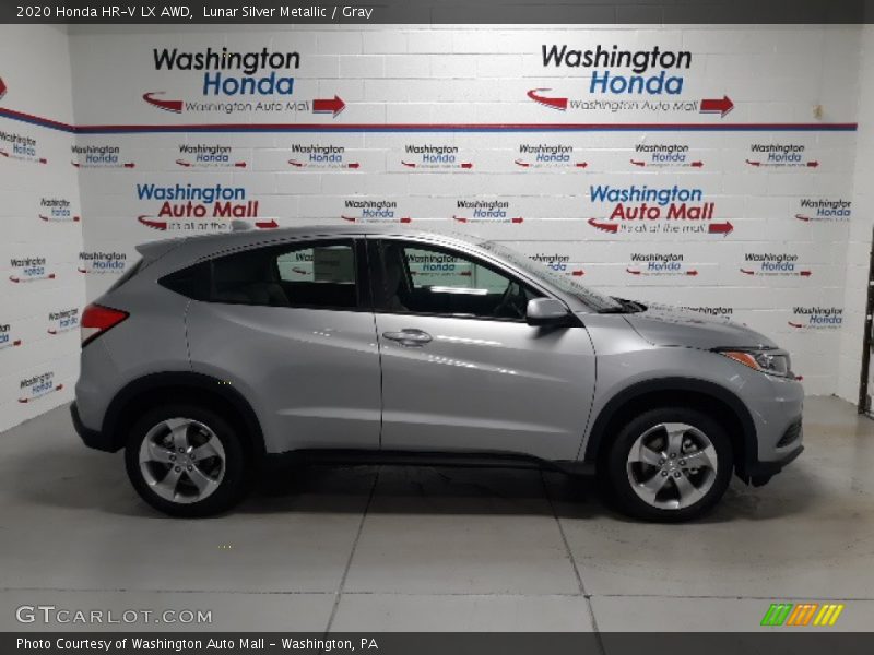 Lunar Silver Metallic / Gray 2020 Honda HR-V LX AWD