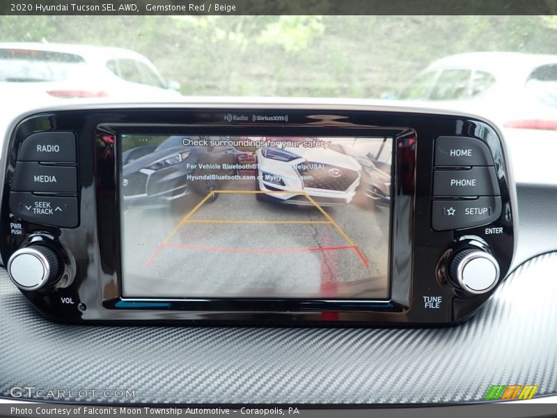 Gemstone Red / Beige 2020 Hyundai Tucson SEL AWD